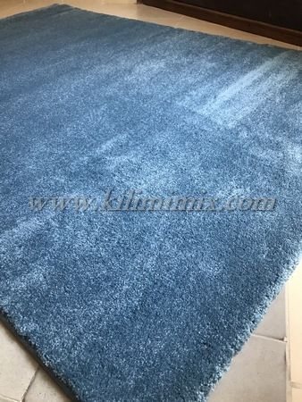 Едноцветен килим - Син